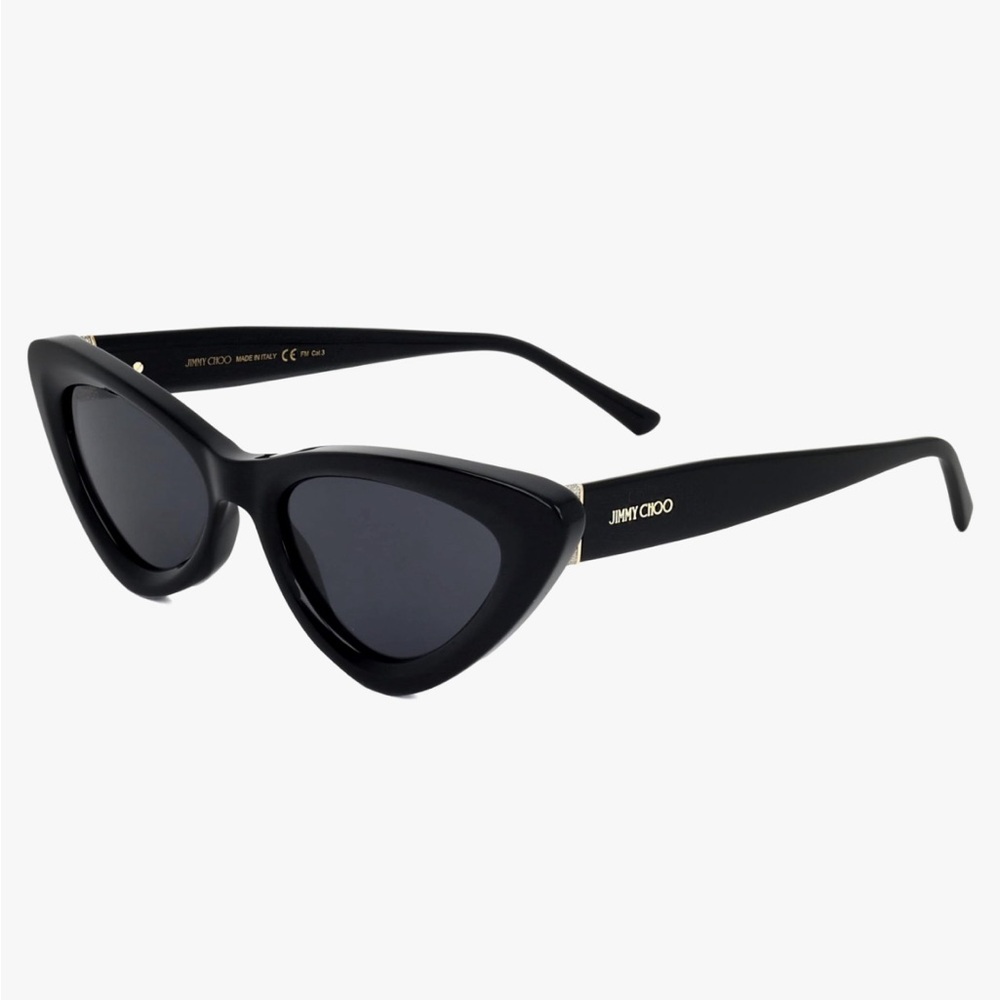 Jimmy Choo Black Cat-Eye Sunglasses